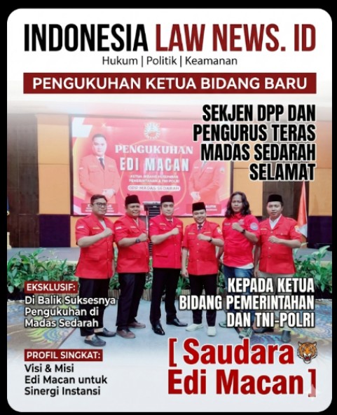 Sekjen DPP dan Pengurus Teras Madas Sedarah Beri Ucapan Selamat kepada Ketua Bidang Pemerintahan dan TNI-Polri [ Saudara Edi Macan ]
