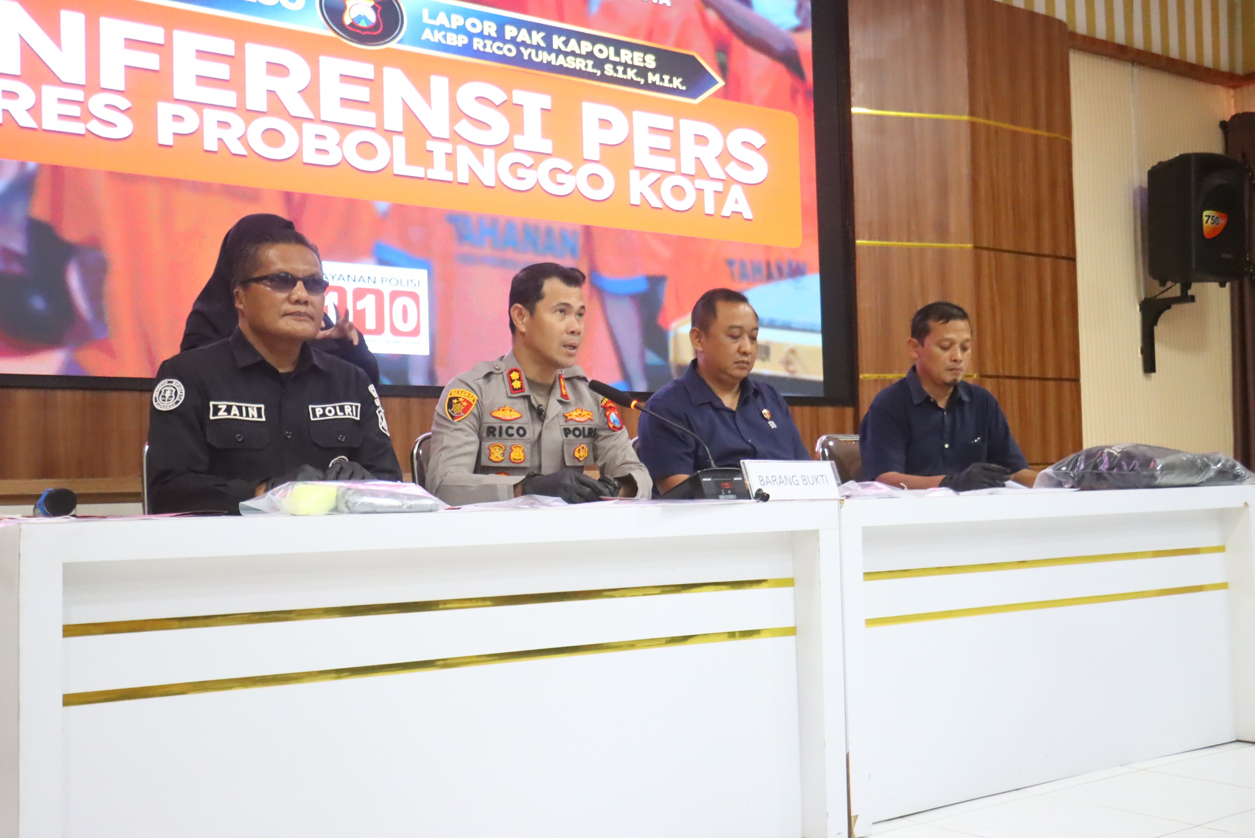Polres Probolinggo Kota Amankan 5 Tersangka Pelempar Bondet di Mayangan