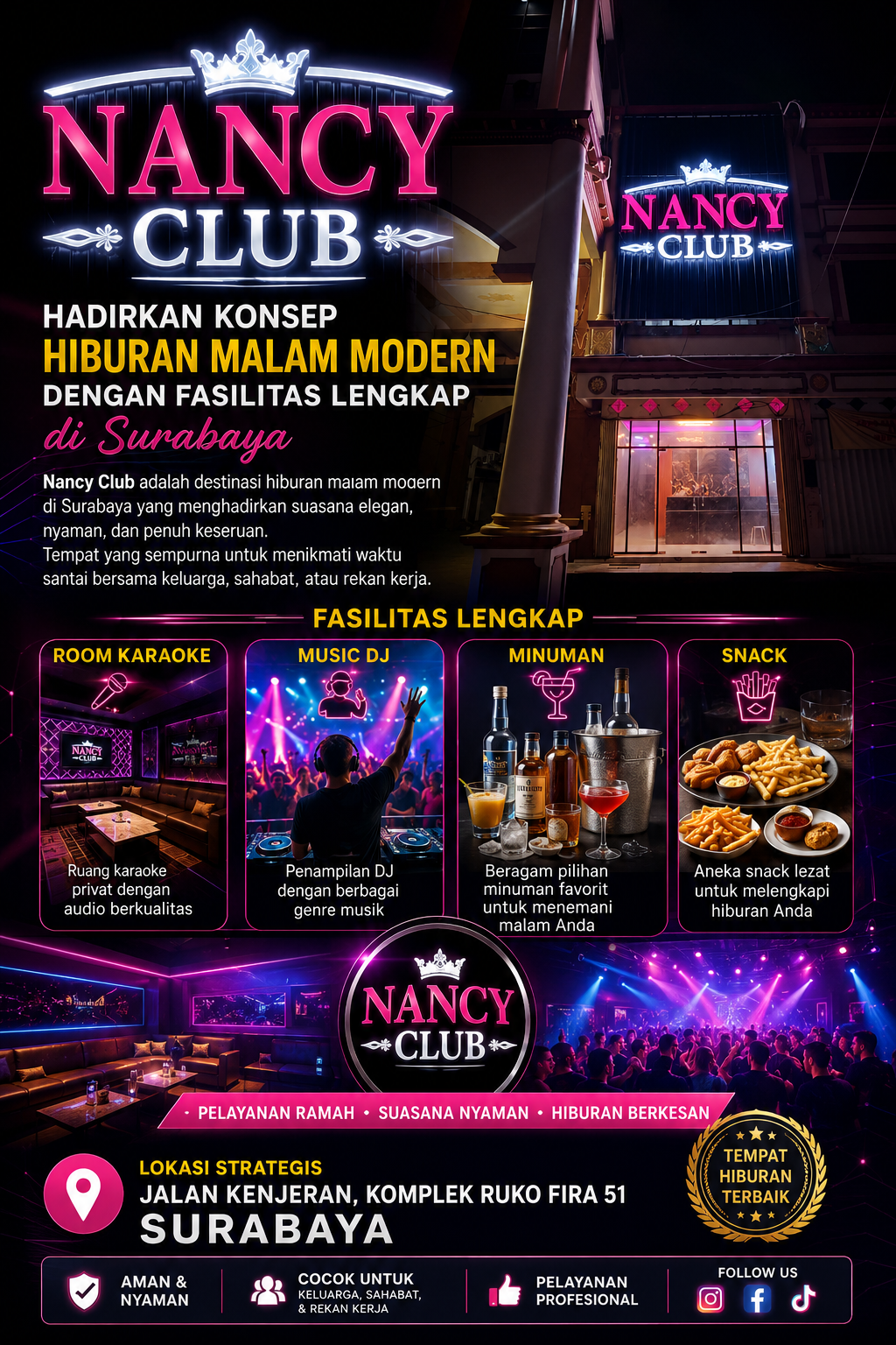 Nancy Club Hadirkan Konsep Hiburan Malam Modern dengan Fasilitas Lengkap di Surabaya