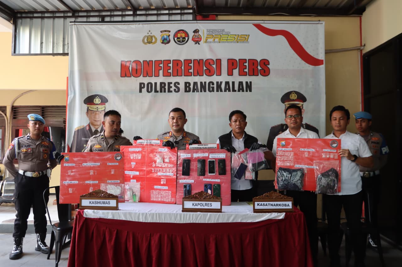 Selama Ops Tumpas Semeru 2026, Polres Bangkalan Gulung 23 Tersangka Narkoba, Salah Satunya Calon Pengantin